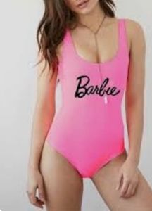 Neon Pink Barbie Bathing Suit
